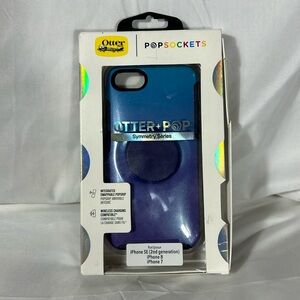 Otter pop sockets phone case fits iPhone se 2nd gen / iPhone 8 / iPhone 7
